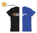 T-Shirt Kurzarm Damen „Fan-Shirt“ in Glitzer