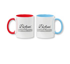 Kaffeebecher farbig - Bedruckung beidseitig
